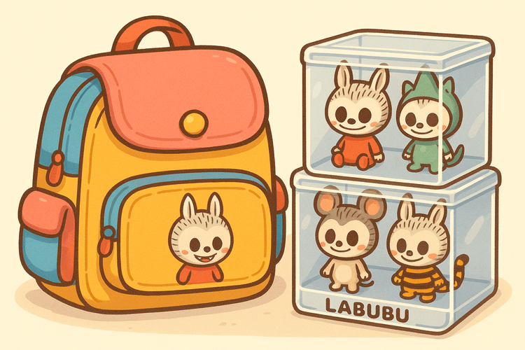 alt="Accessoires de transport et protection Labubu – sacs et étuis stylés et pratiques, conçus pour collectionneurs et amateurs de figurines kawaii"