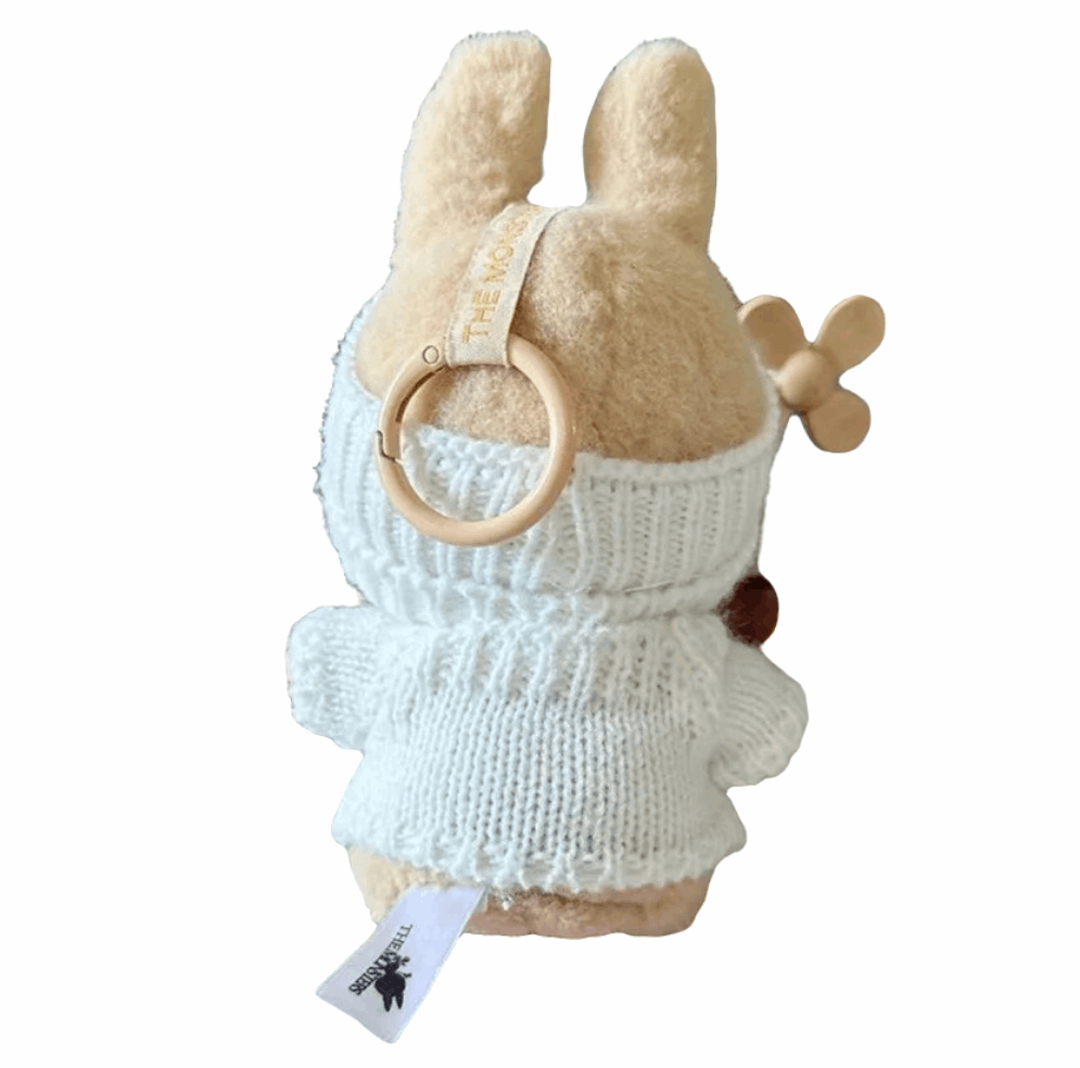 Pull et bonnet pour Labubu ornés d’un motif