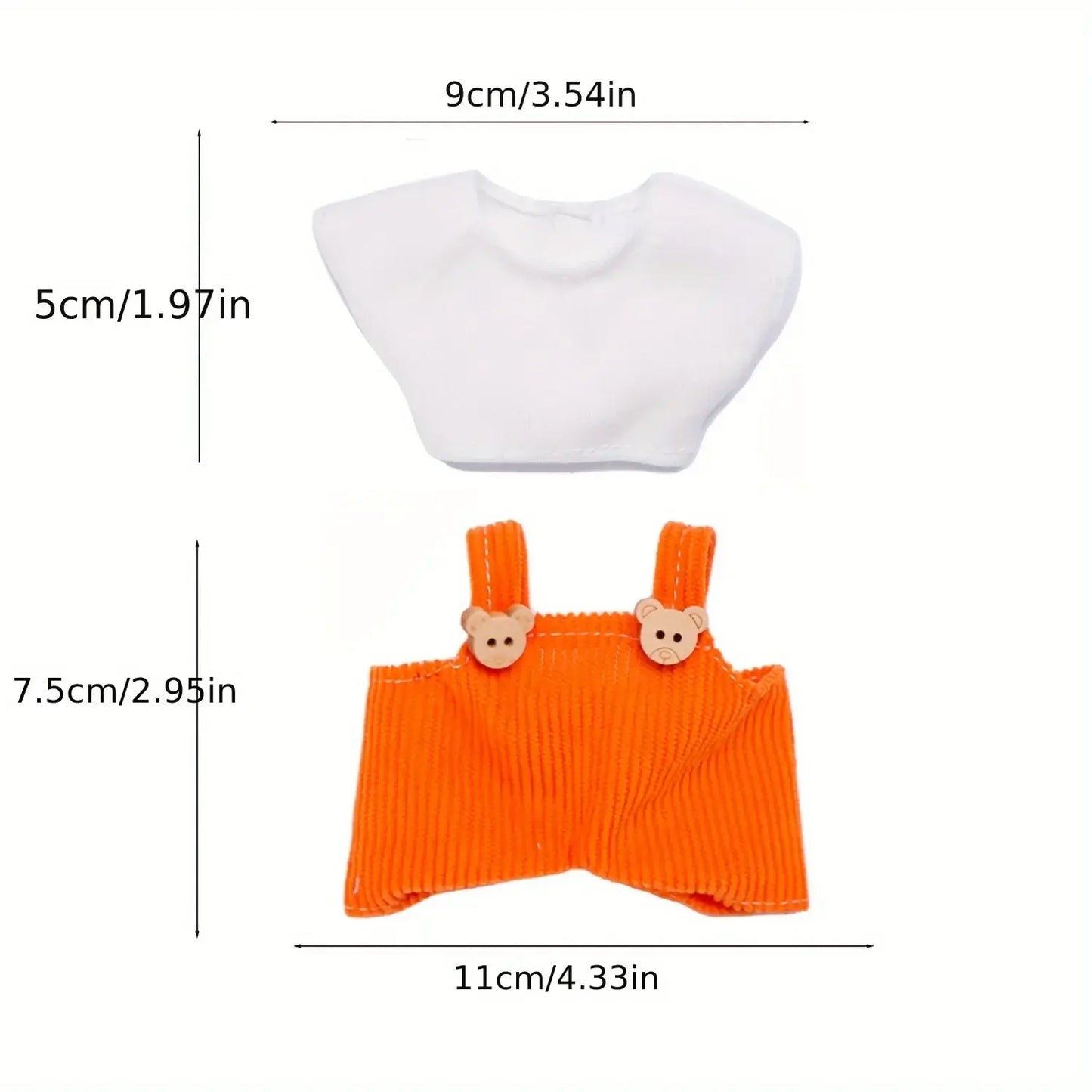 alt="Ensemble vêtements pour Labubu – tenues kawaii colorées avec finitions soignées, tissu léger et confortable, accessoires mode pour figurines Labubu"
