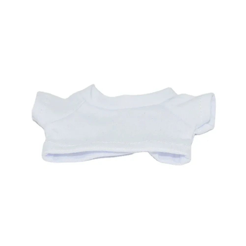 alt="Vêtements en coton pour figurines Labubu – couleurs variées, style kawaii, tissu doux et confortable, accessoires mode pour poupées 15-17 cm"