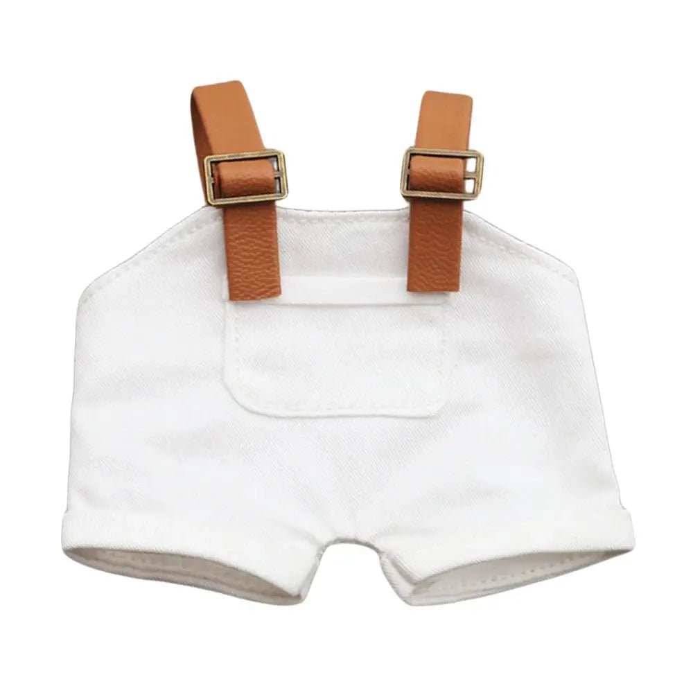 alt="Short à bretelles en coton doux pour figurines Labubu – plusieurs couleurs tendances, look mignon et confortable, accessoire kawaii"