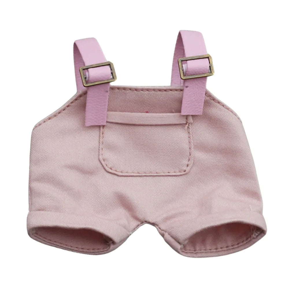alt="Short à bretelles en coton doux pour figurines Labubu – plusieurs couleurs tendances, look mignon et confortable, accessoire kawaii"