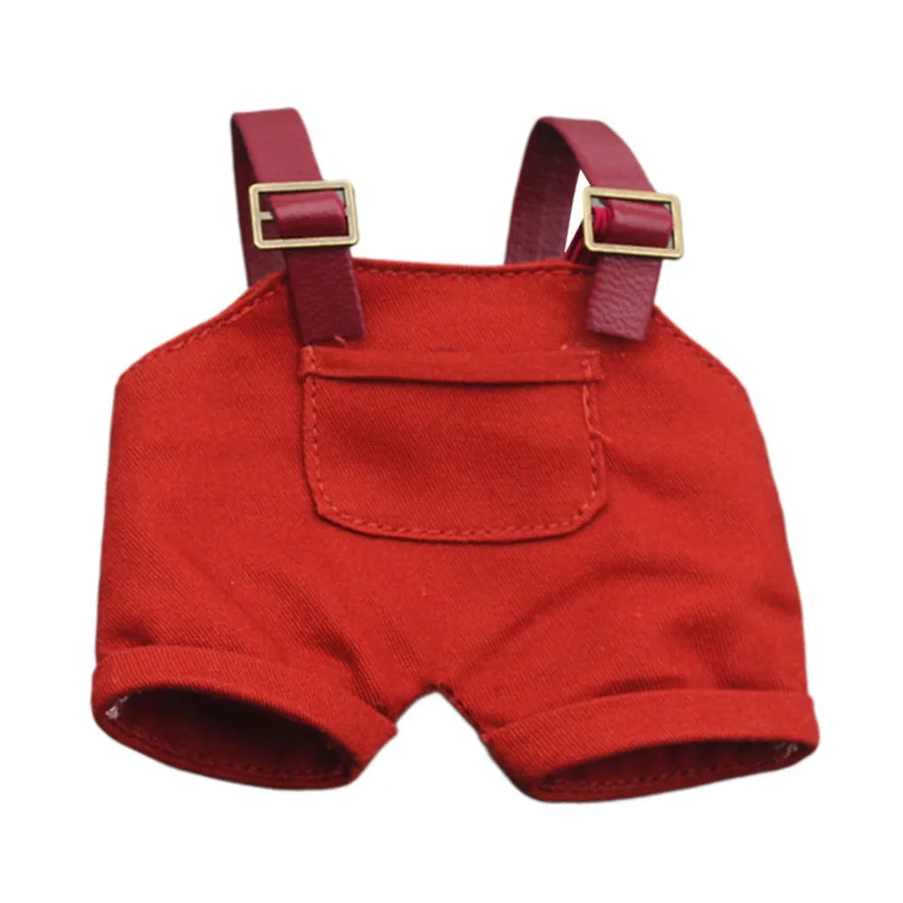alt="Short à bretelles en coton doux pour figurines Labubu – plusieurs couleurs tendances, look mignon et confortable, accessoire kawaii"