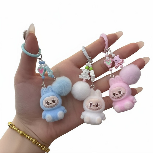 Porte-clés Labubu Premium « Happy & Heart »