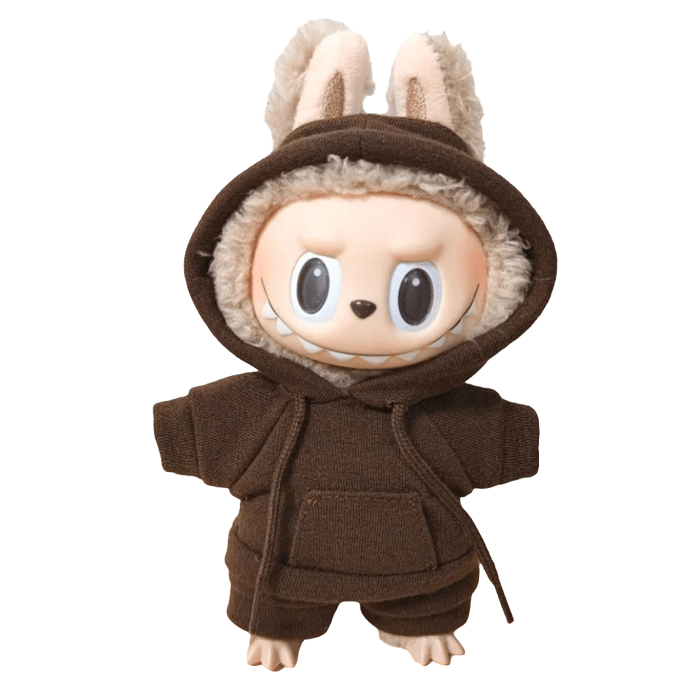 Ensemble Sport Urbain pour Labubu - Poupée avec hoodie et oreilles de lapin tendance