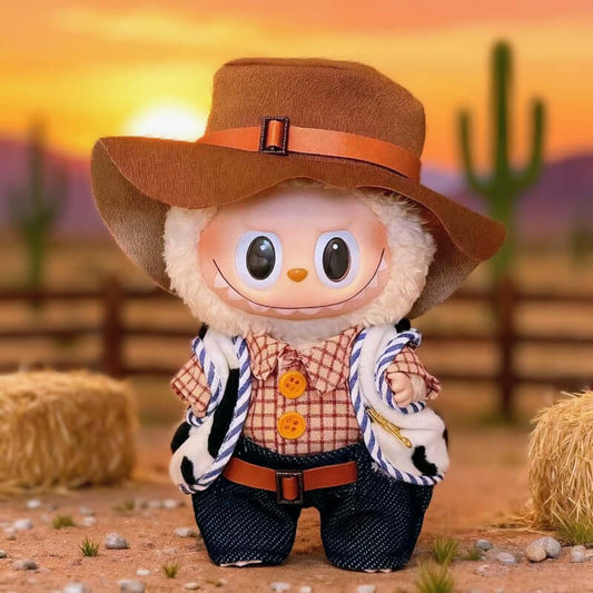 Labubu Tenue Cowboy Western 3pcs