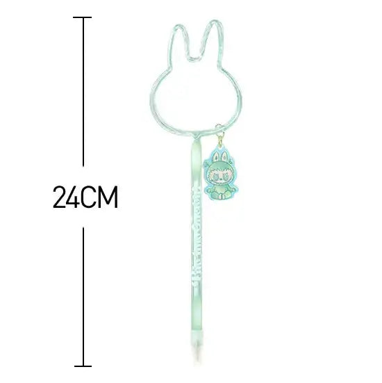 Stylo Labubu Big into Energy avec un design de lapin, 24 cm de long, charmant et énergique.