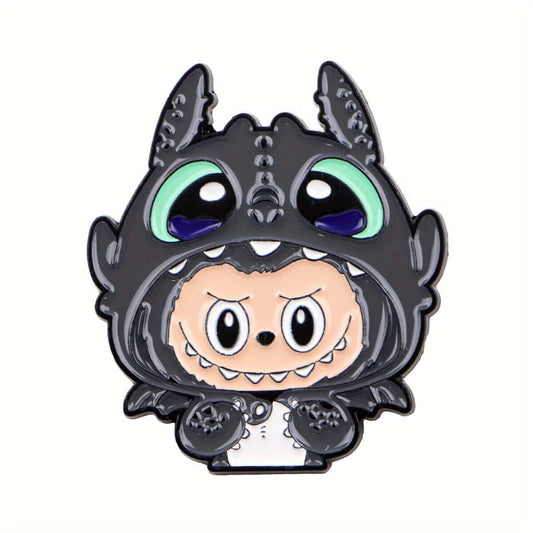 Pins Labubu Dragon Toothless en Métal