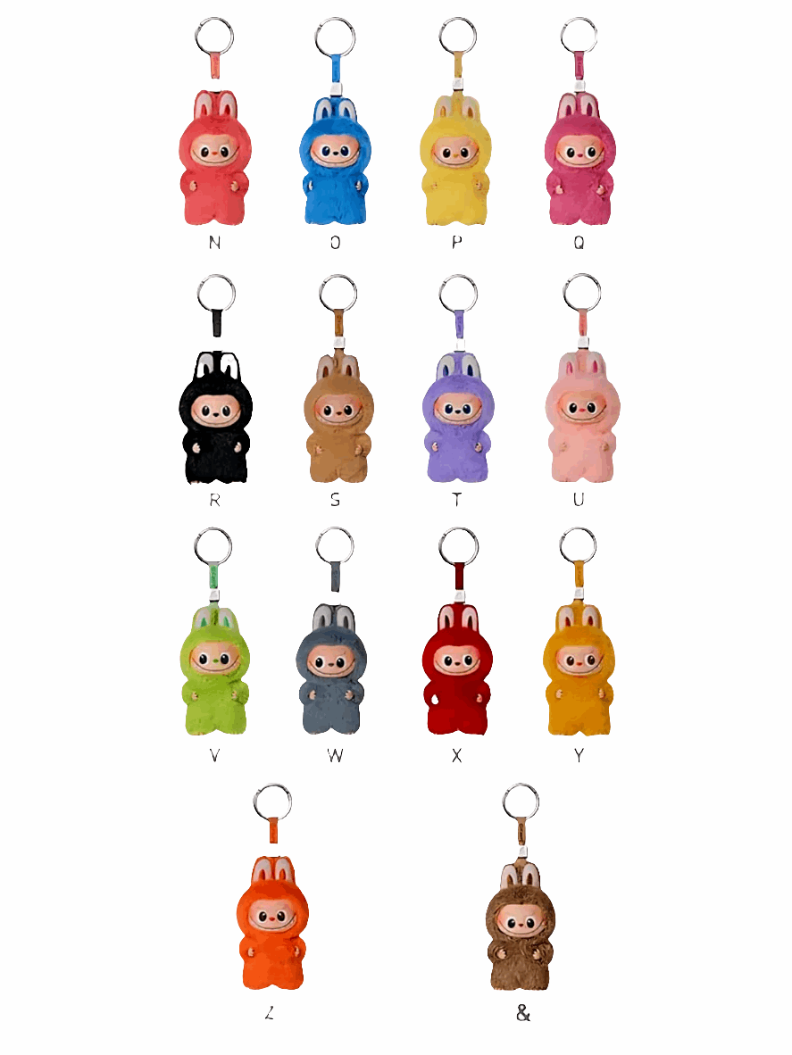 Labubu Pin for Love mini figurine keychain with box packaging, verifiable official and authentic.