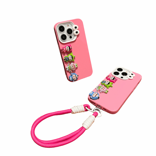 alt="Coque Labubu pour smartphone – protection antichocs, silicone souple créatif, design kawaii avec motif Labubu, compatible iPhone, prise en main confortable"