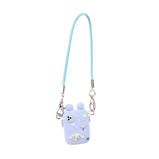 alt="Mini téléphone décoratif avec lanière colorée pour figurine Labubu – accessoire moderne, plastique robuste, dimensions miniatures, style fun et unique"