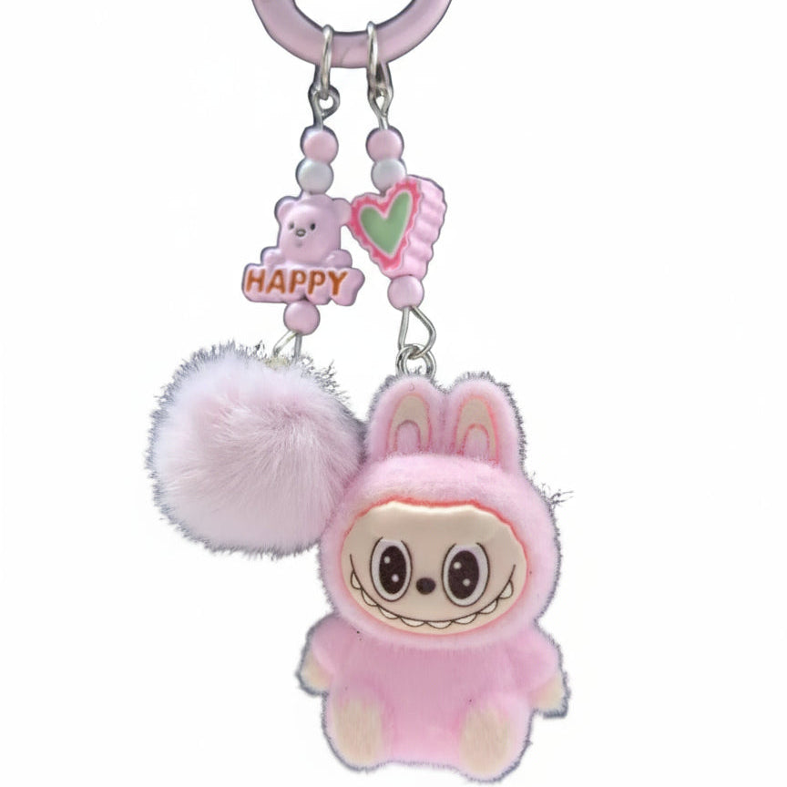 Porte-clés Labubu Premium « Happy & Heart »