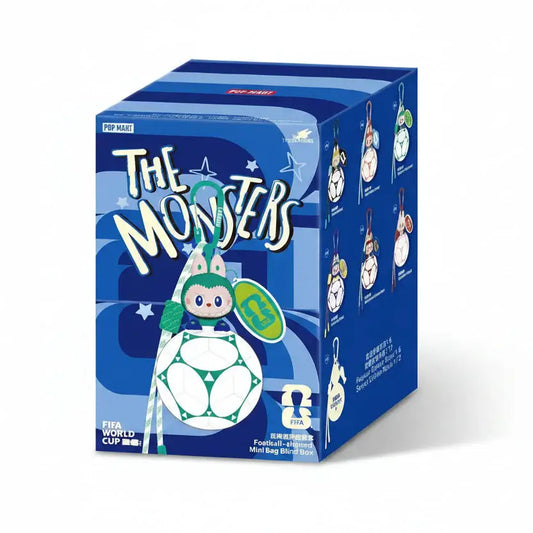 Labubu Mini Sac en Forme de Ballon de Football de la série THE MONSTERS × FIFA de Pop Mart.