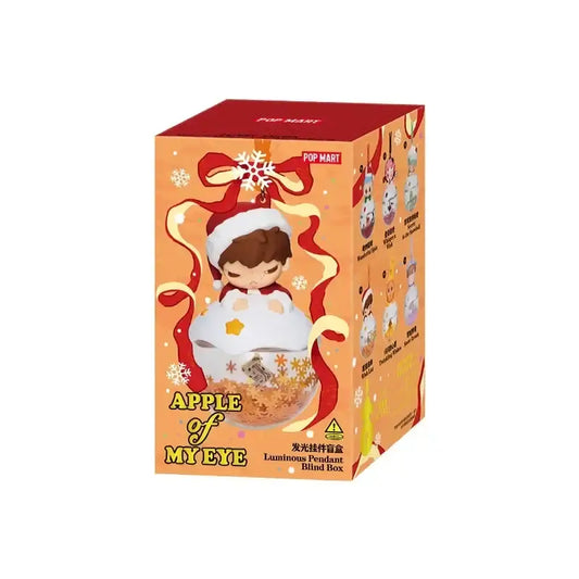 Labubu ❄️ Série Noël "Apple Of My Eye" Boules en boîte, décorations festives colorées pour Noël.