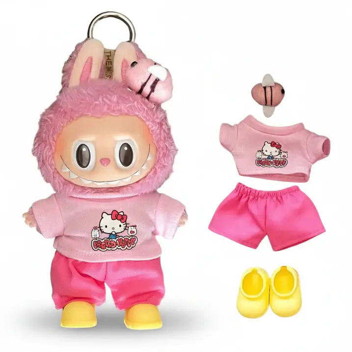 Ensembles Labubu - Hello Kitty – Deux modèles, 4 pièces chacun