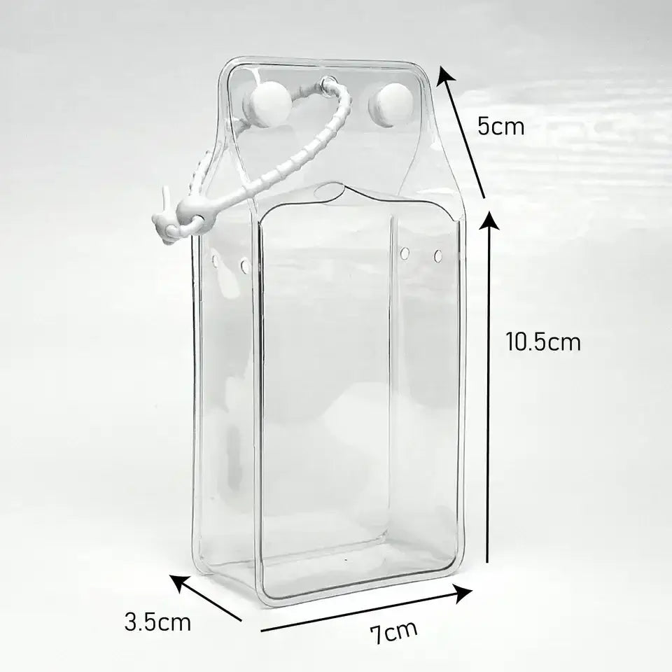 Étui Labubu transparent de 10cm, idéal pour protéger et exposer ton "Pin for Love" avec style