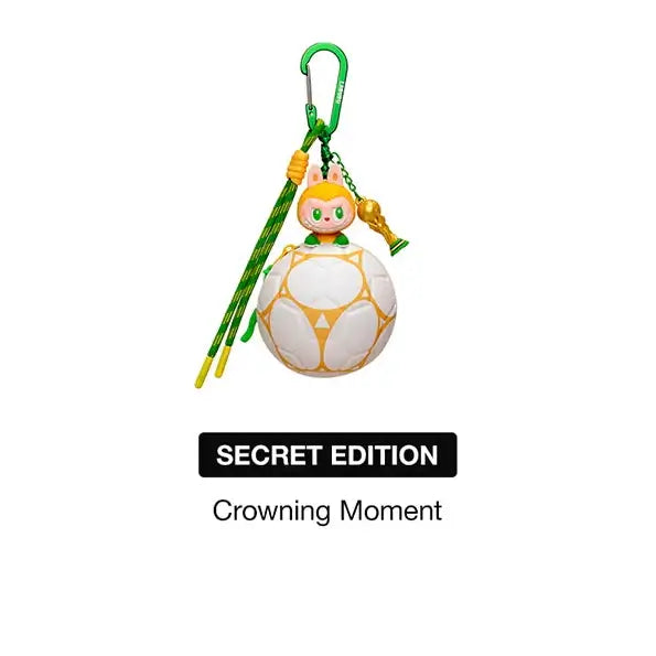 Labubu mini sac en forme de ballon de football édition secrète Crowning Moment de POP MART.