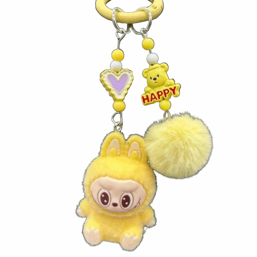 Porte-clés Labubu Premium « Happy & Heart »