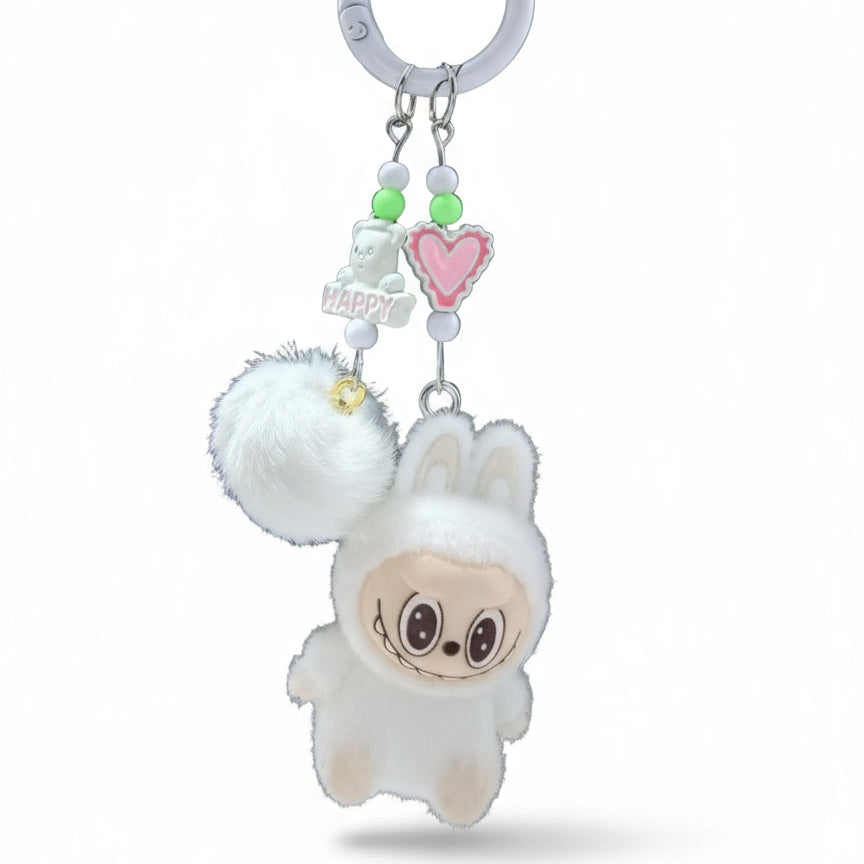 Porte-clés Labubu Premium « Happy & Heart »