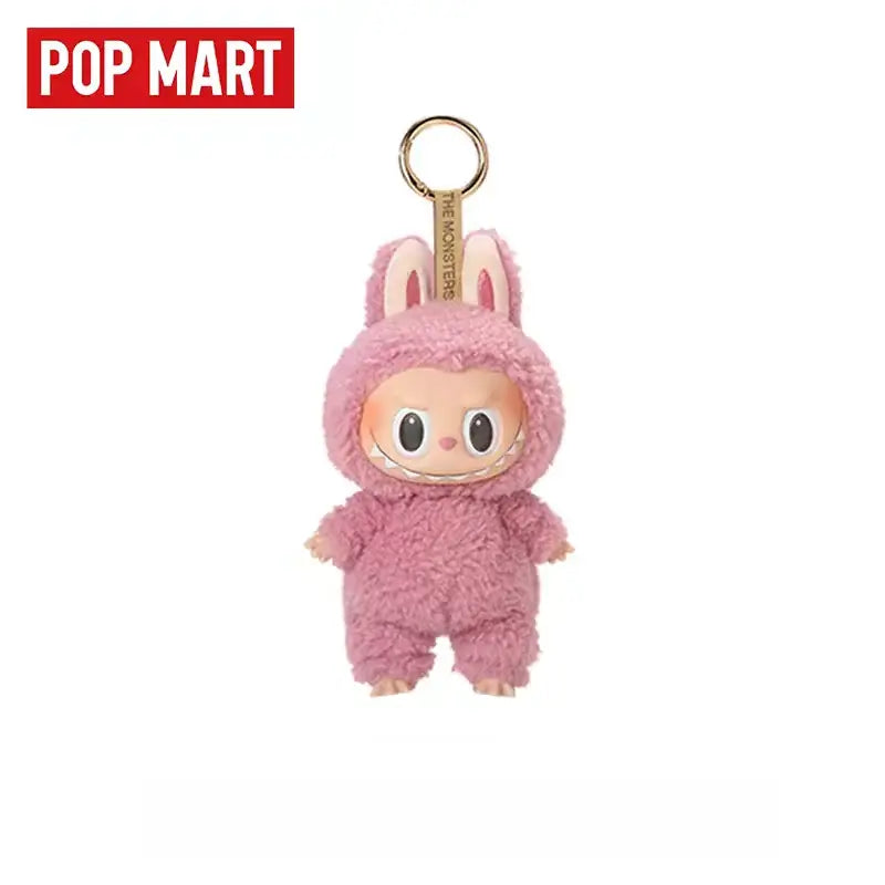 Labubu adorable figurine en peluche rose avec oreilles de lapin - Pop Mart