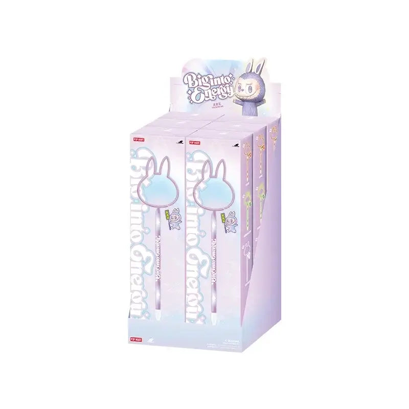 Labubu Stylo - Big into Energy Series-Pen sur présentoir coloré avec stylo lapin mignon.