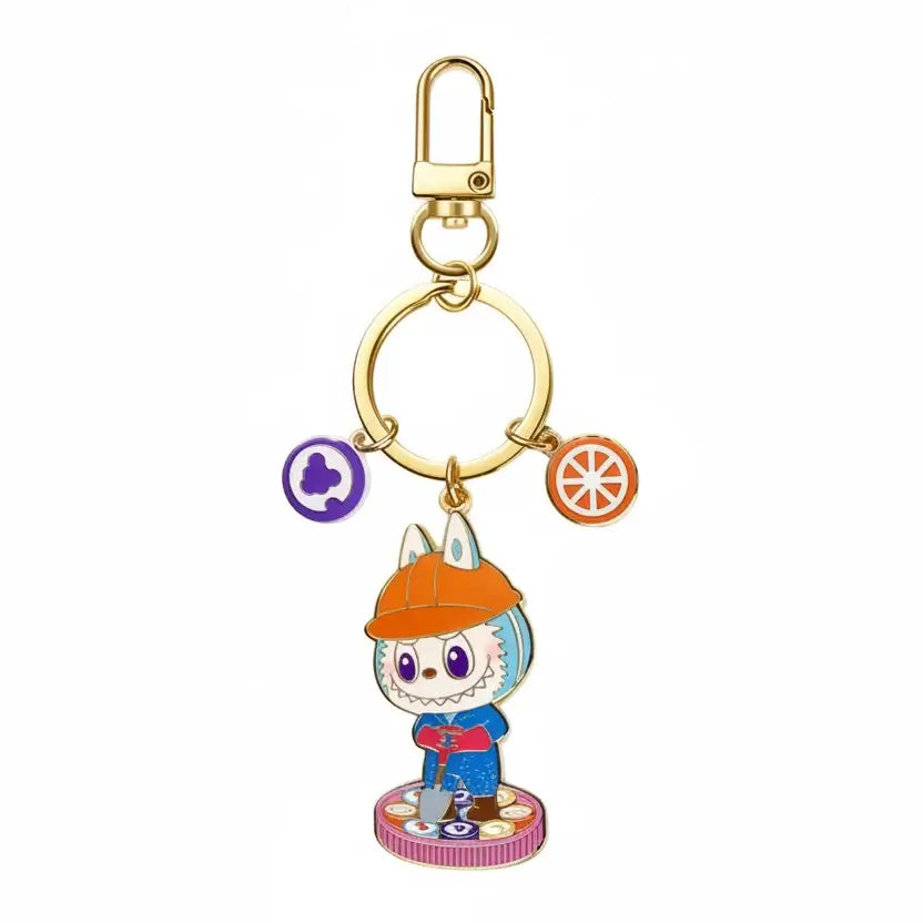 Labubu Porte-Clefs Bonbons - Porte-clés coloré en forme de personnage avec des accessoires ludiques.