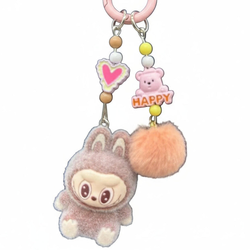 Porte-clés Labubu Premium « Happy & Heart »