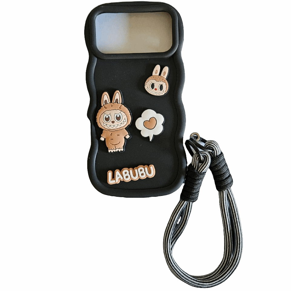 Coque iPhone Labubu avec cordon - Compatible iPhone 17
