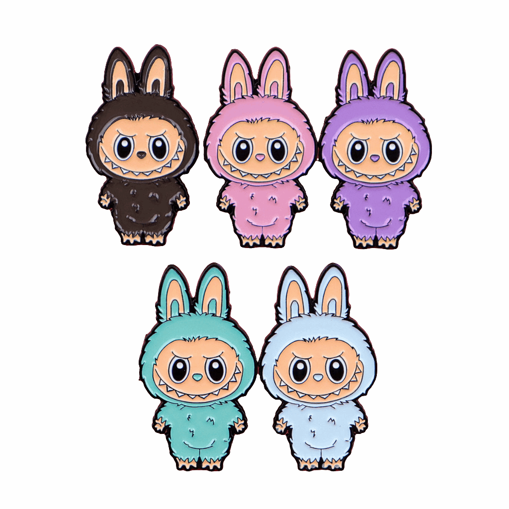 Pins Labubu Métal – Modèles Fun et Colorés - Mylabubu